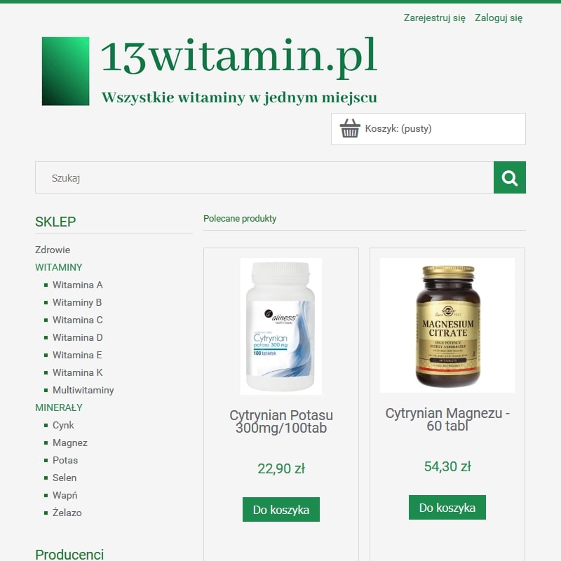 Polecane witaminy w tabletkach