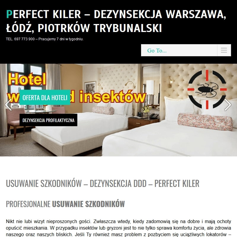 Warszawa - dezynsekcja cennik