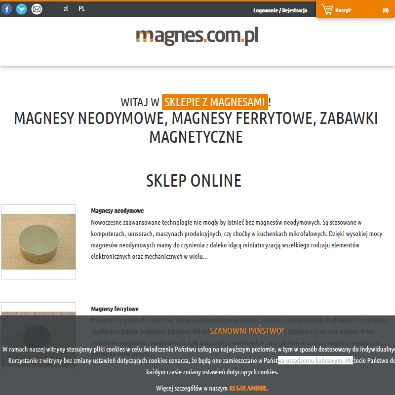 Mocne kwadratowe magnesy - Wrocław