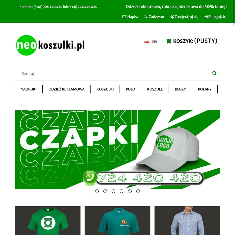 Tanie koszulki reklamowe w Warszawie