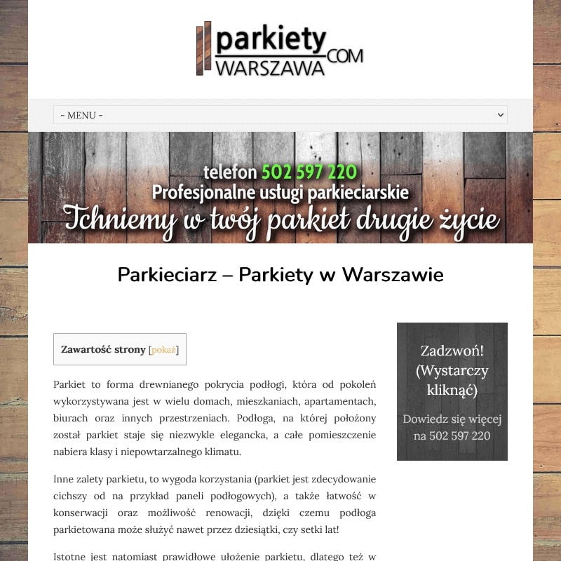 Firma parkieciarska - Warszawa