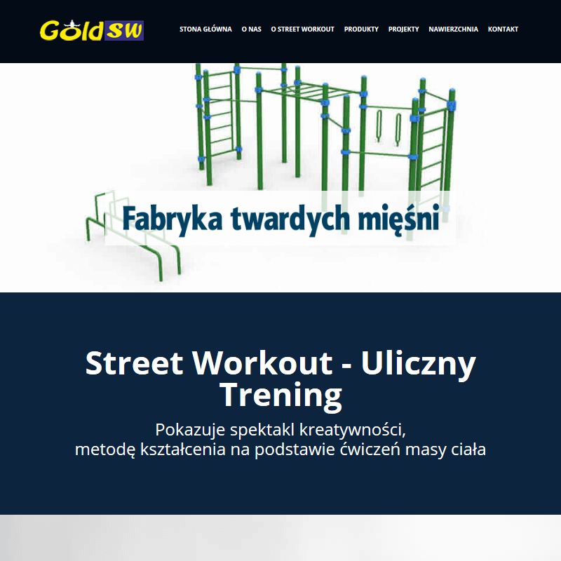 Wyposażenie placów street workout